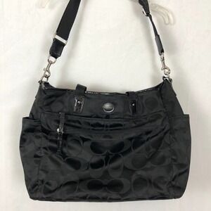 Black Authentic Coach Diaper Bag